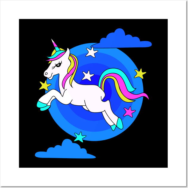 Flying unicorn Art Wall Art by RJ-Creative Art